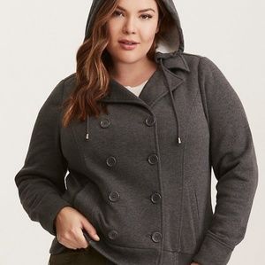 Peacoat Style Hoodie